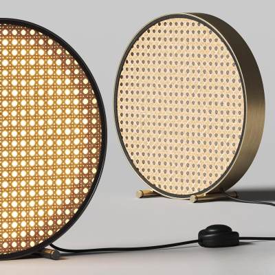 侘寂台灯 编织台灯